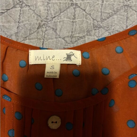 Mine Rust Polka Dot Blouse - Picture 2 of 4